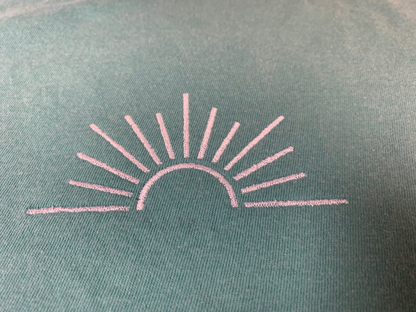 comfort colors t-shirt sun embroidery boho design sunshine t-shirt