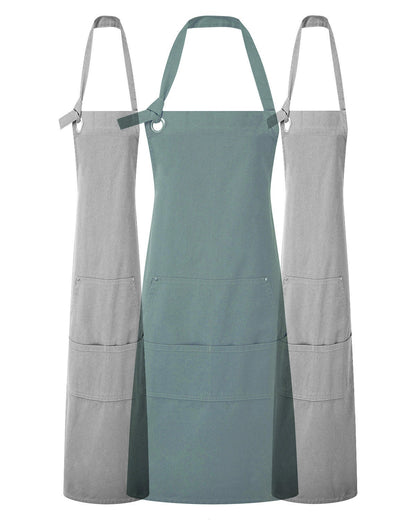 Custom Unisex "Calibre" Heavy Cotton Canvas Pocket Apron  - Add name - embroidered - premium apron with name - custom name embroidered apron