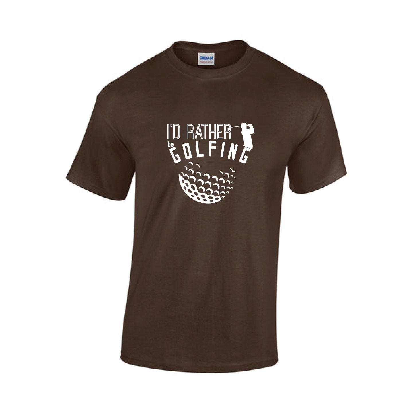 I'd rather be golfing- unisex tshirt - custom tshirt - Golfer Tshirt - Golf Heart tshirt