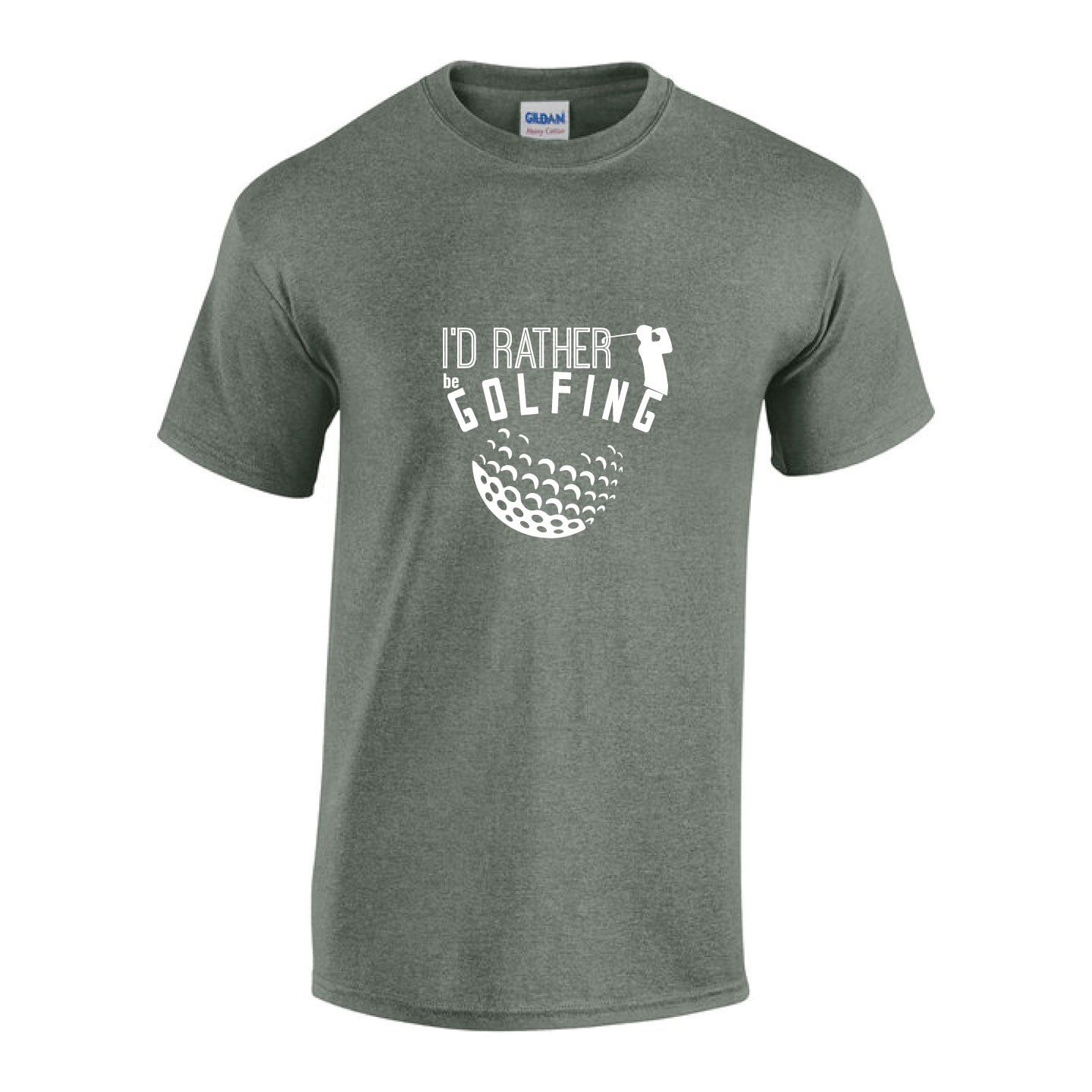 I'd rather be golfing- unisex tshirt - custom tshirt - Golfer Tshirt - Golf Heart tshirt