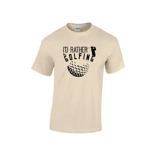 I'd rather be golfing- unisex tshirt - custom tshirt - Golfer Tshirt - Golf Heart tshirt