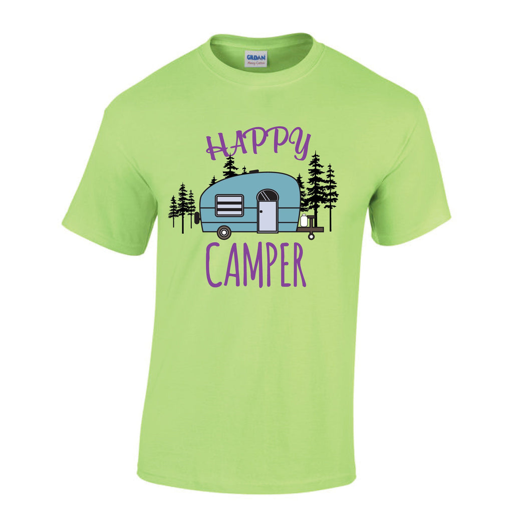 Happy Camper T-shirt - Happy Camper tee - Happy Camper design