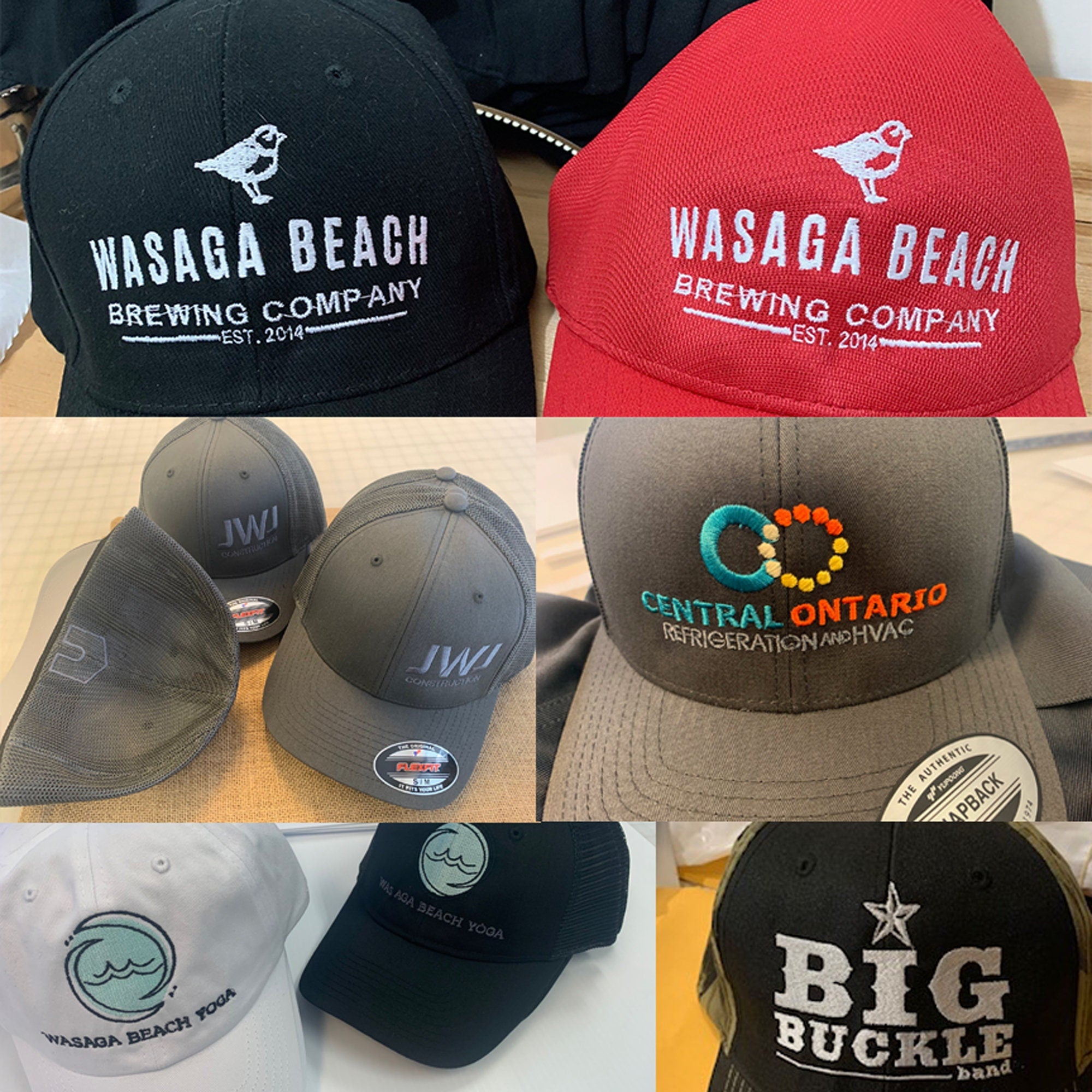 Custom LOGO Embroidered Truckers - embroidered hats - personalized trucker with name or text or LOGO embroidered -Richardson 112 - Golf Hats