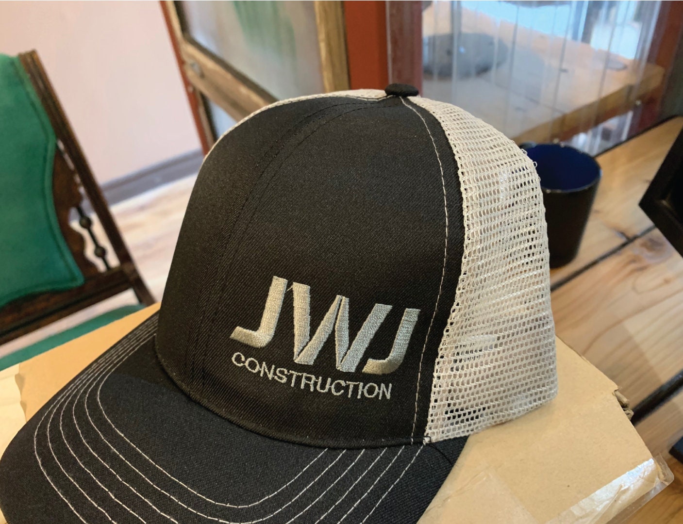 Custom business logo hat - logo trucker