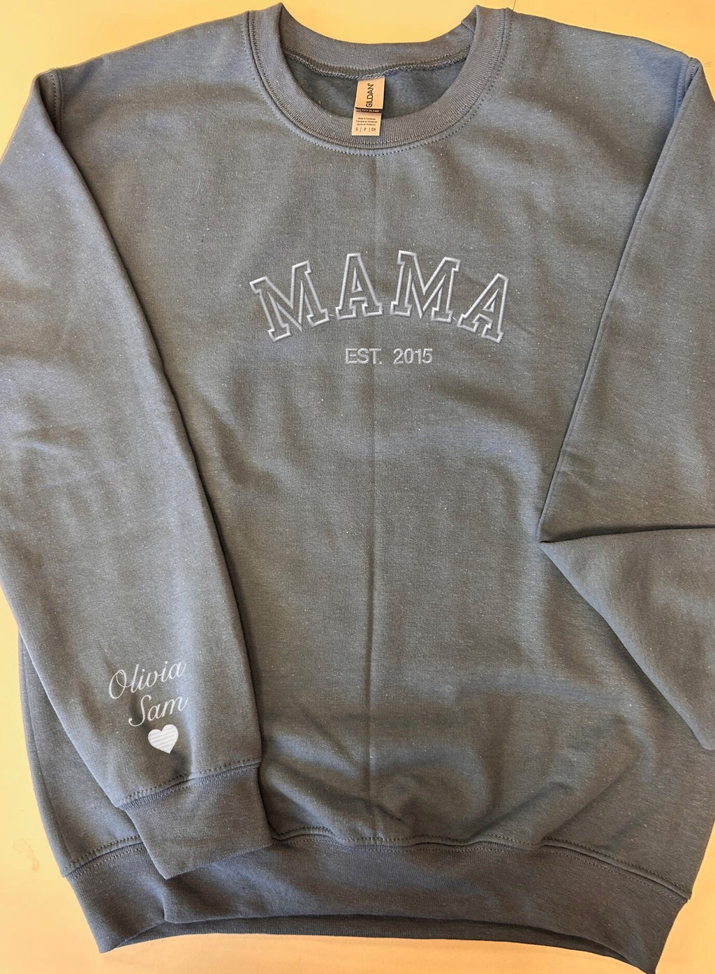 Custom embroidered crewneck sweatshirt - personalized sweatshirt  - embroidered DAD  sweatshirt