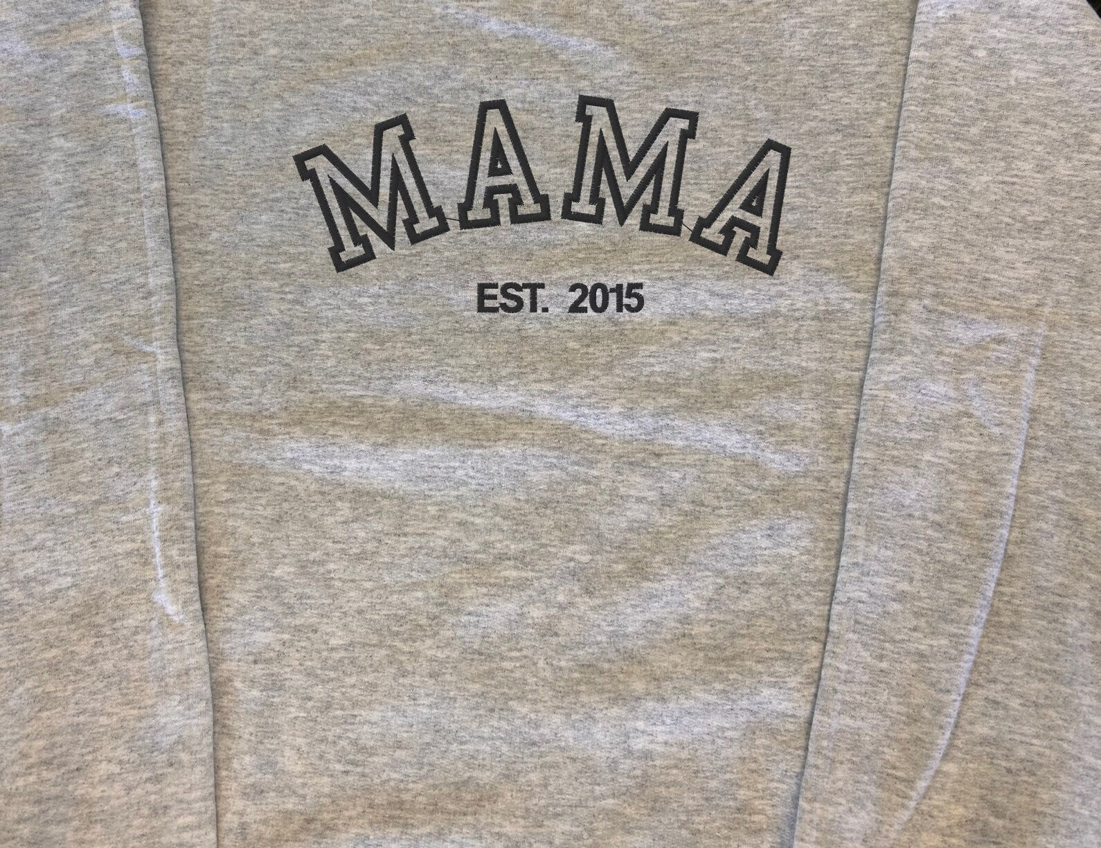 Custom embroidered crewneck sweatshirt - personalized sweatshirt  - embroidered DAD  sweatshirt