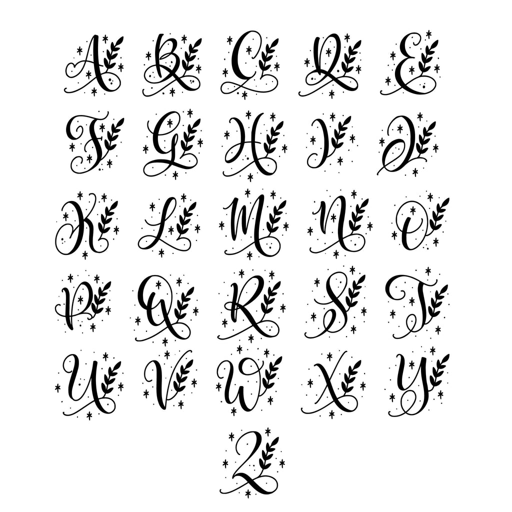 Embroidered monogram hand towels - initials hand towels