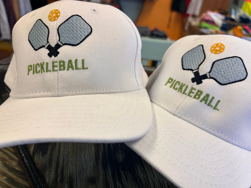 Custom Embroidered Pickleball Hats - name hats - personalized hat with name or text embroidered - pickleball cap - father's day mother's day