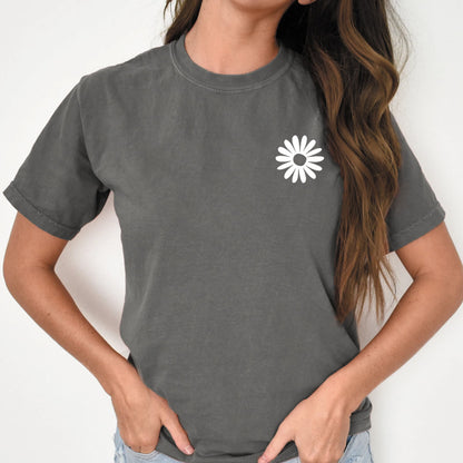 Daisy t-shirt - t-shirt embroidered - Comfort colors t-shirt printed - daisy