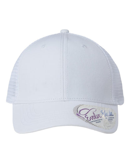 Women's embroidered Modern Trucker Cap - ponytail hat for ladies - logo and/or text for her - bridesmaids hats, bride caps