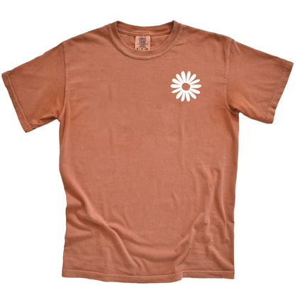 Daisy t-shirt - t-shirt embroidered - Comfort colors t-shirt printed - daisy