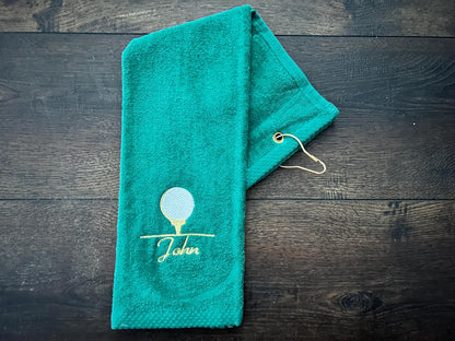 Custom personalized golf towel microfiber golf towel