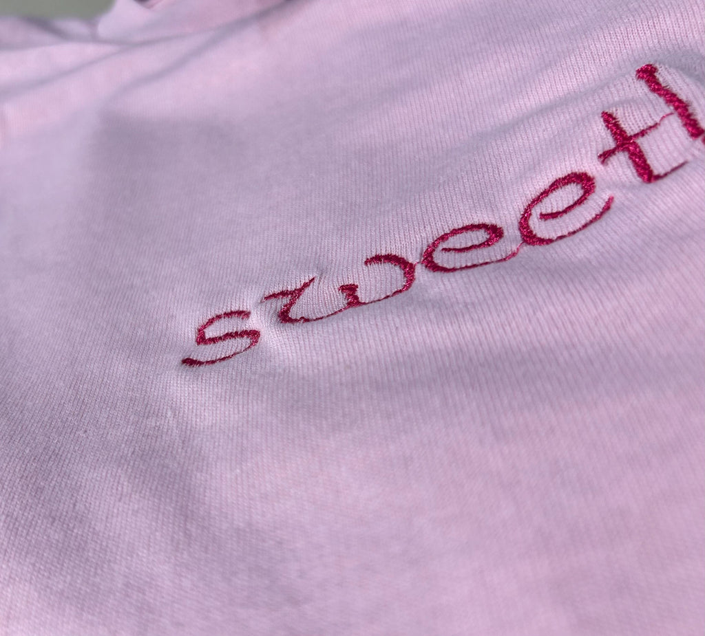 Text embroidered t-shirt - t-shirt embroidered - Embroidered Tee - Gift tee - Boho T-shirt - Comfort colors t-shirt embroidery - custom tee