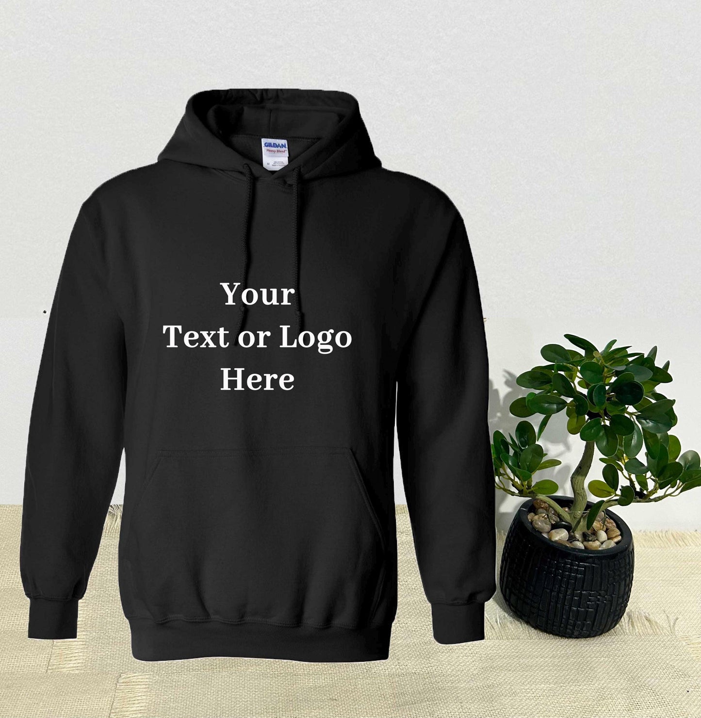 Custom embroidered hoodie - personalized with and/or text - for business, sports teams and special occasion gifts.