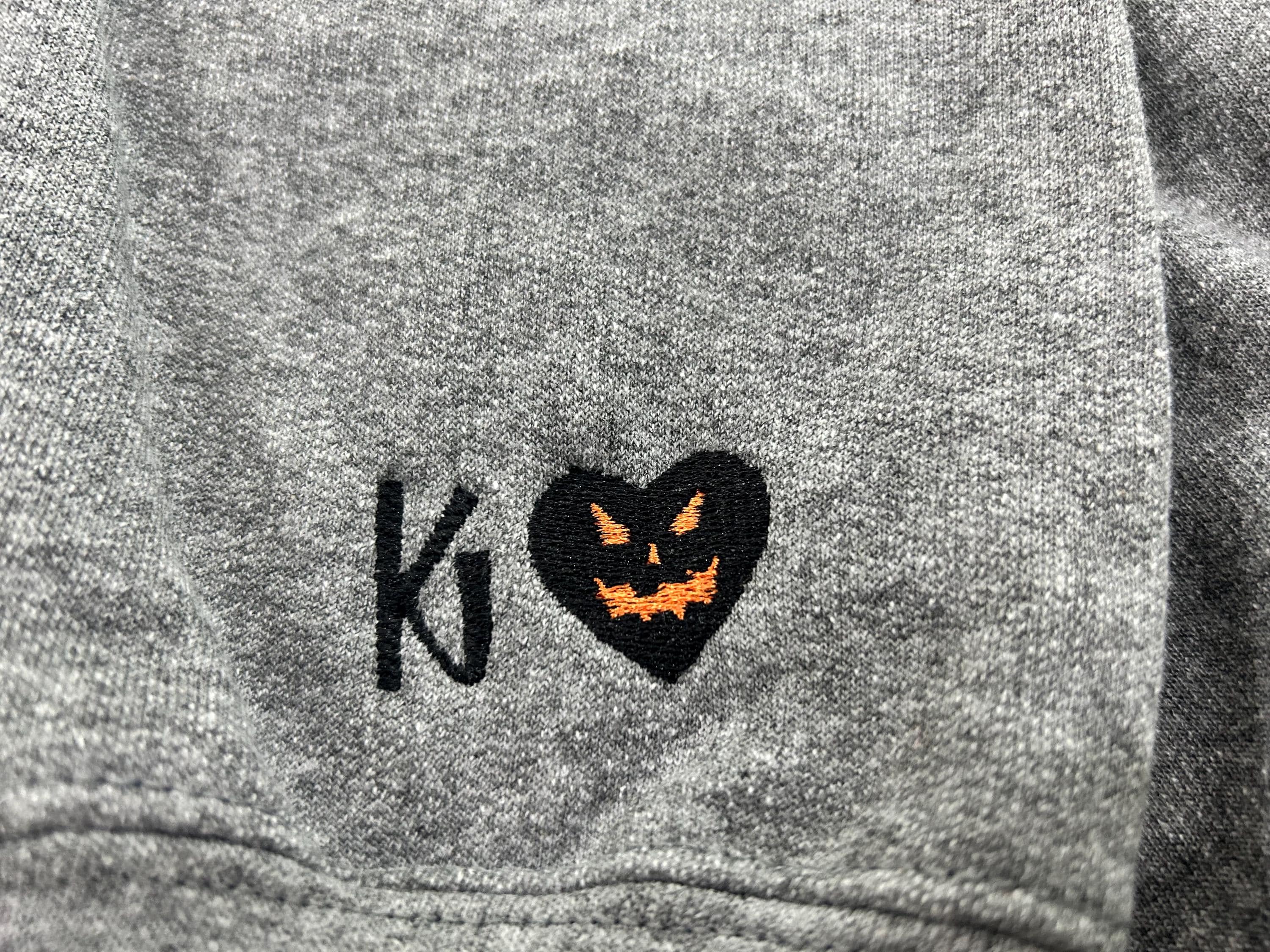 Halloween heart sweatshirt