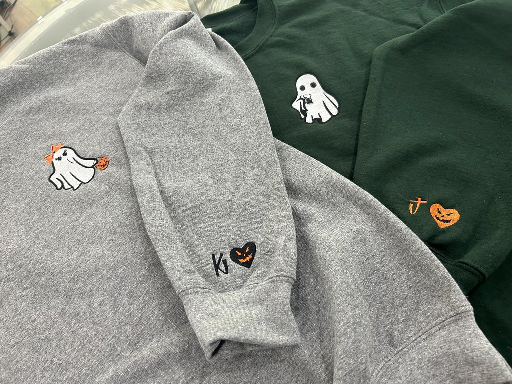 Halloween matching hoodie couples halloween hoodie halloween sweatshirt Ghost hoodie
