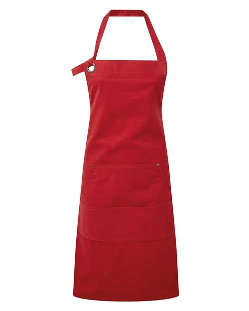 Custom Unisex "Calibre" Heavy Cotton Canvas Pocket Apron  - Add name - embroidered - premium apron with name - custom name embroidered apron
